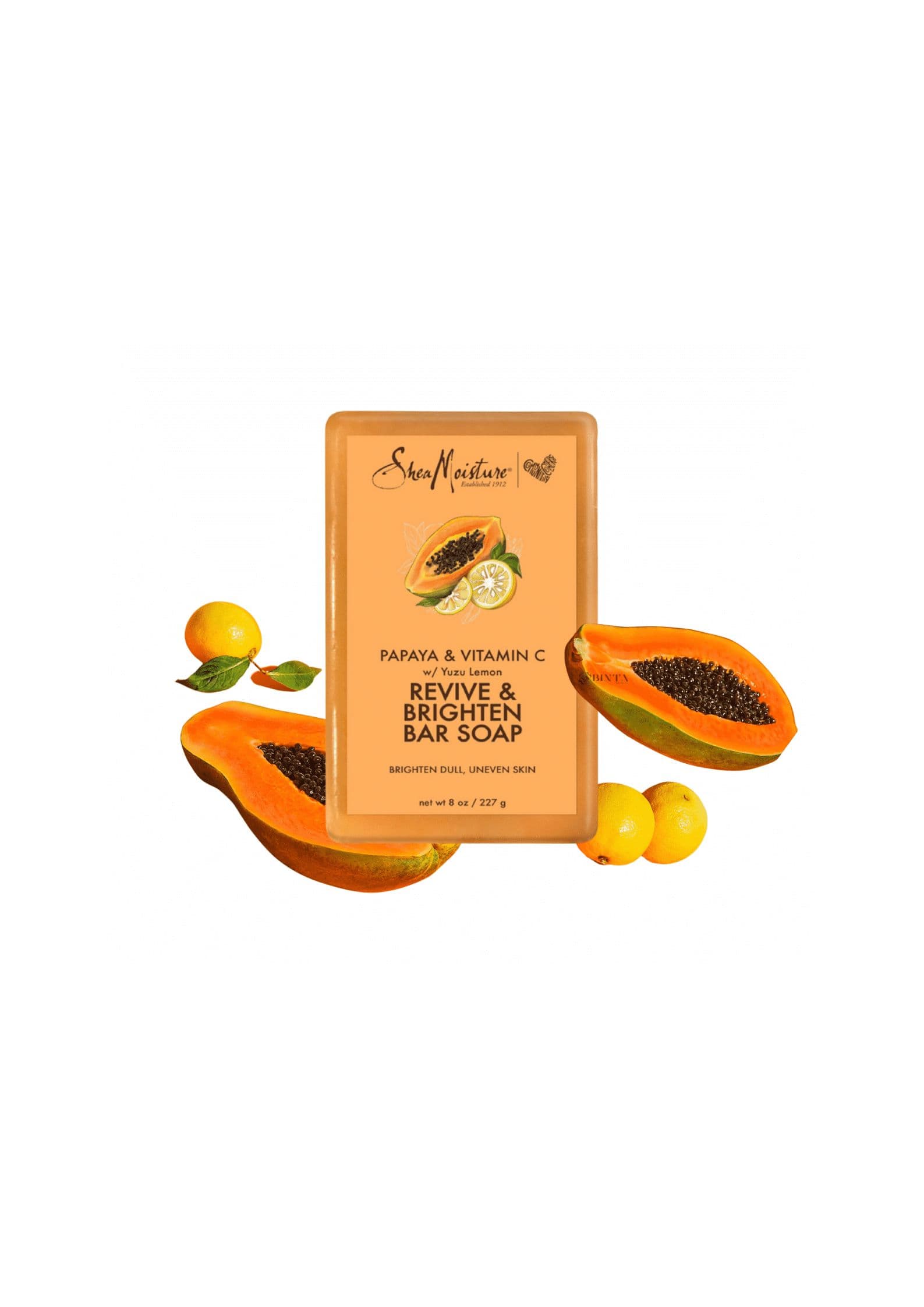 Savon éclaircissant à la papaye et vitamine C SHEA MOISTURE 227g